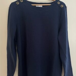 Croft & Barrow Dark Blue Knit Sweater
